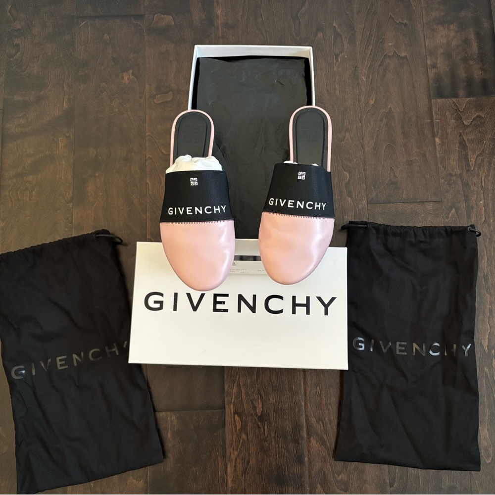 Givenchy Blush Pink and Black Mules - Picture 2 of 8